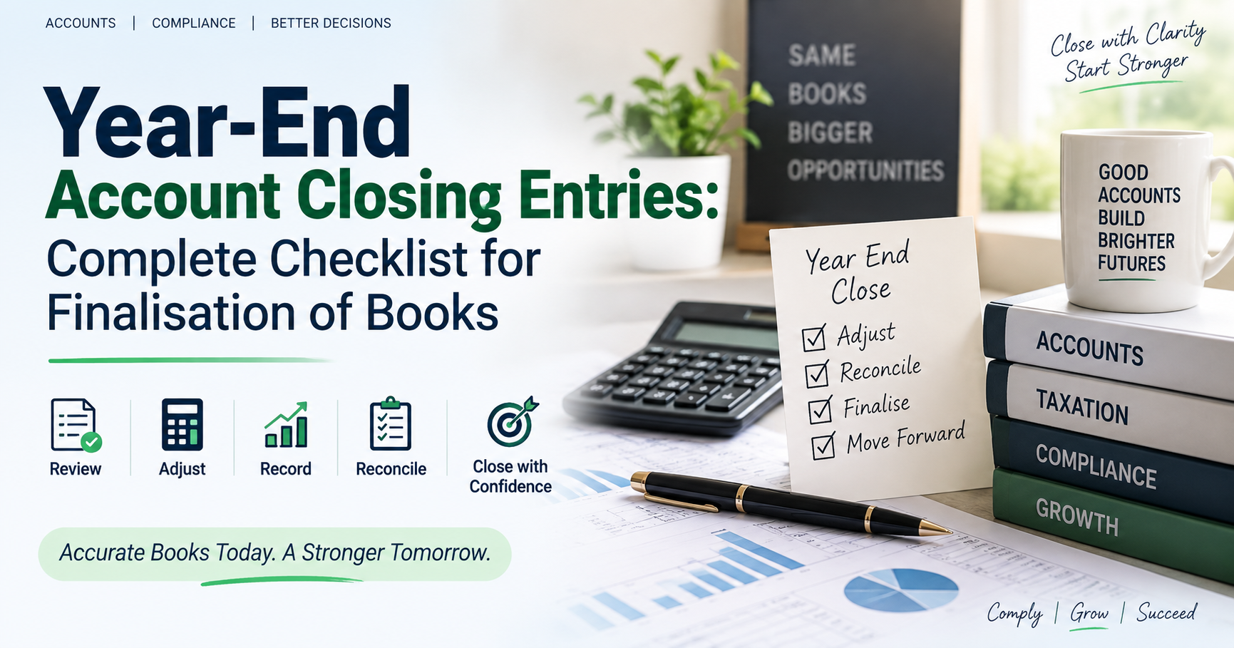 Year-End Account Closing Entries: Complete Checklist for Finalisation of Books