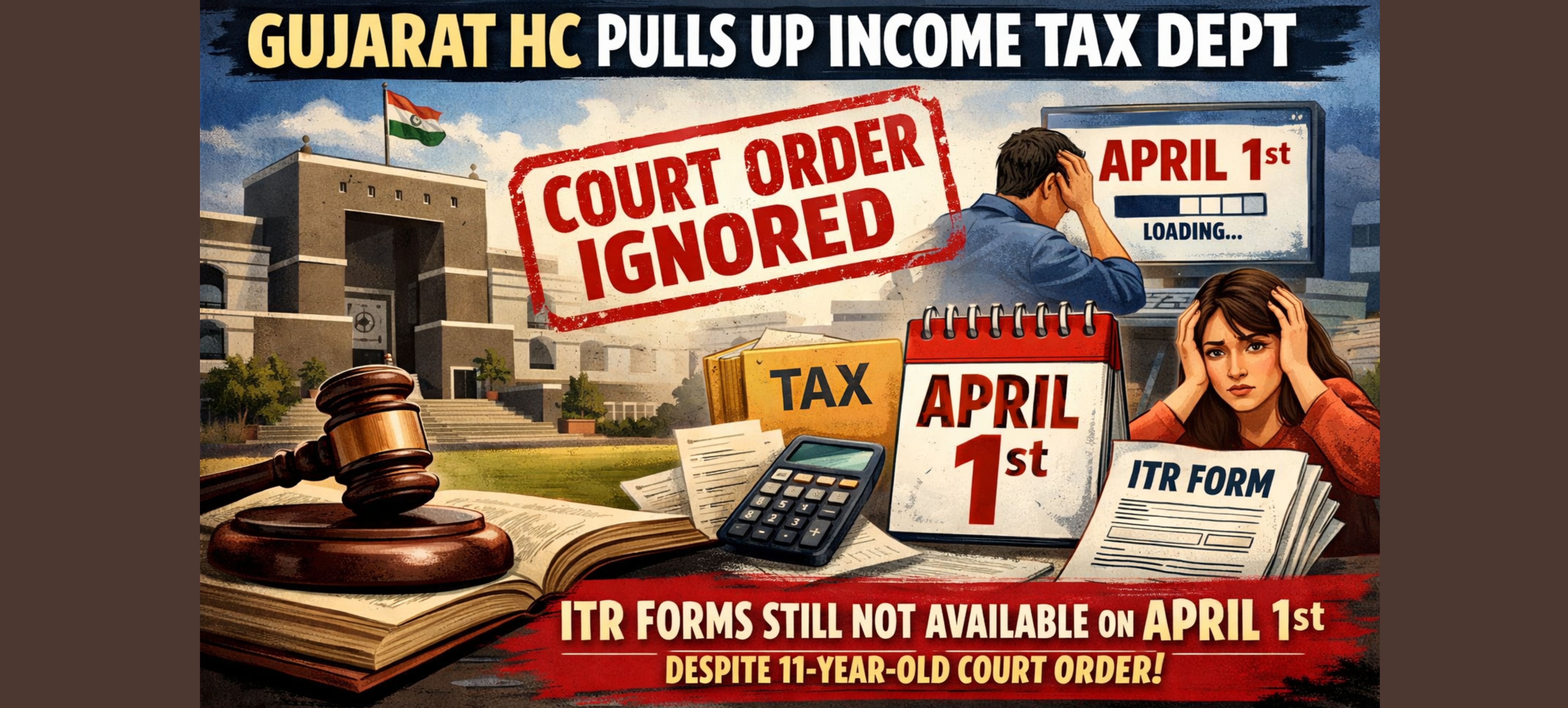Gujarat HC Pulls Up Income Tax Dept — ITR Forms Still Not Available on April 1st Despite 11-Year-Old Court Order