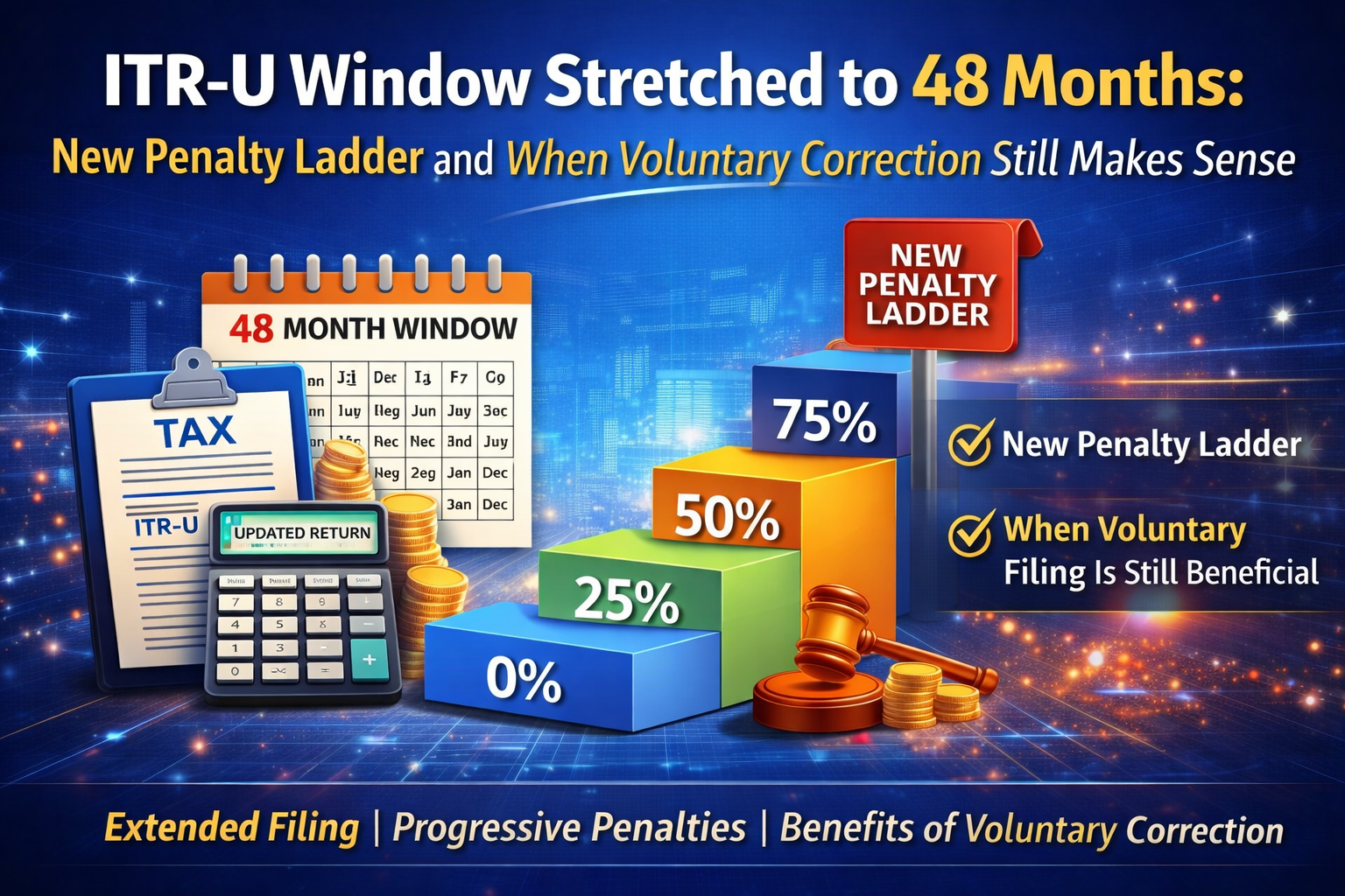 ITR-U Window Stretched to 48 Months: New Penalty Ladder and When Voluntary Correction Still Makes Sense